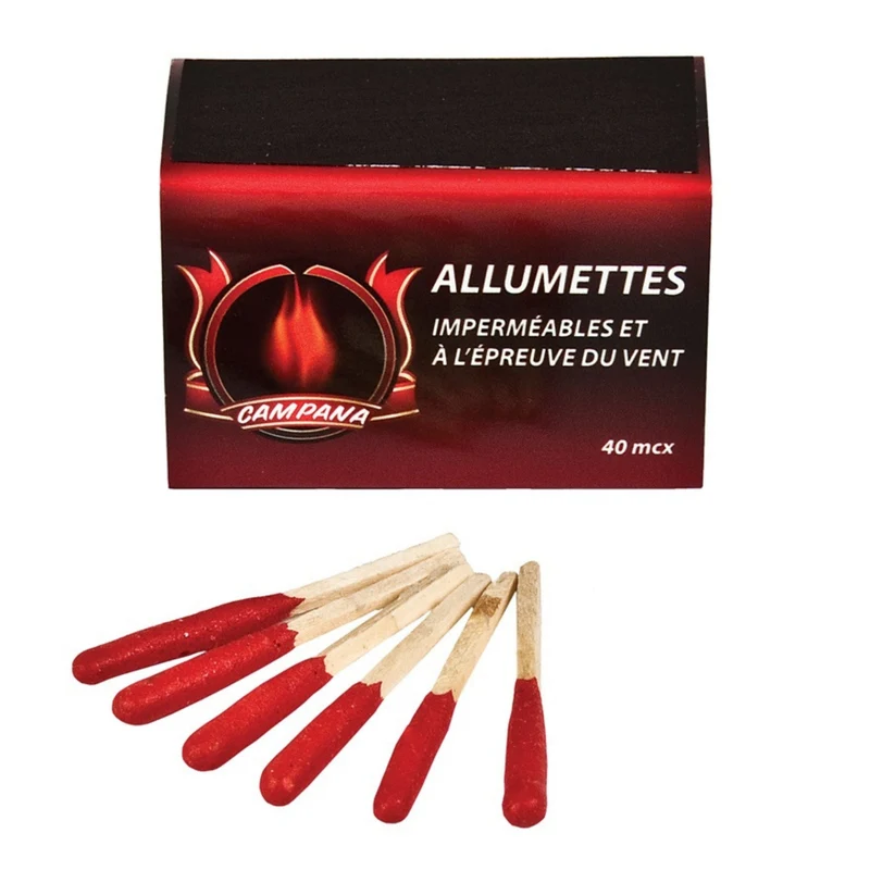 Allumettes imperméables - 2x 40/pqt
