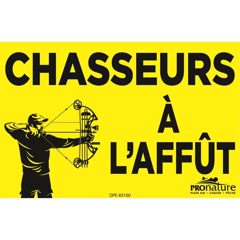 Affiche “Chasseur à l’affût”