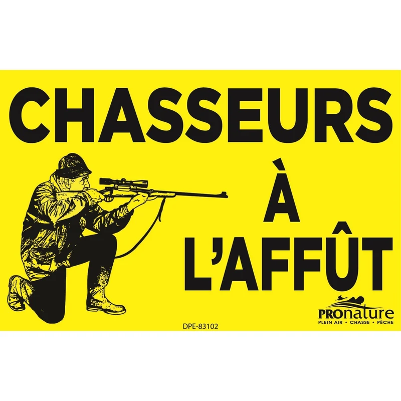 Affiche “Chasseur à l’affût”