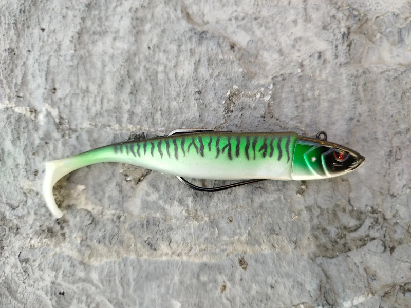 Waylander - Mean Minnow x3 Soft Plastic with Jighead (Lead Free) 27g