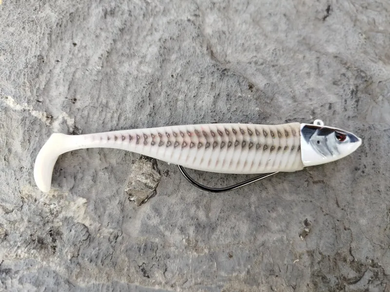 Waylander - Mean Minnow x3 Soft Plastic with Jighead (Lead Free) 27g