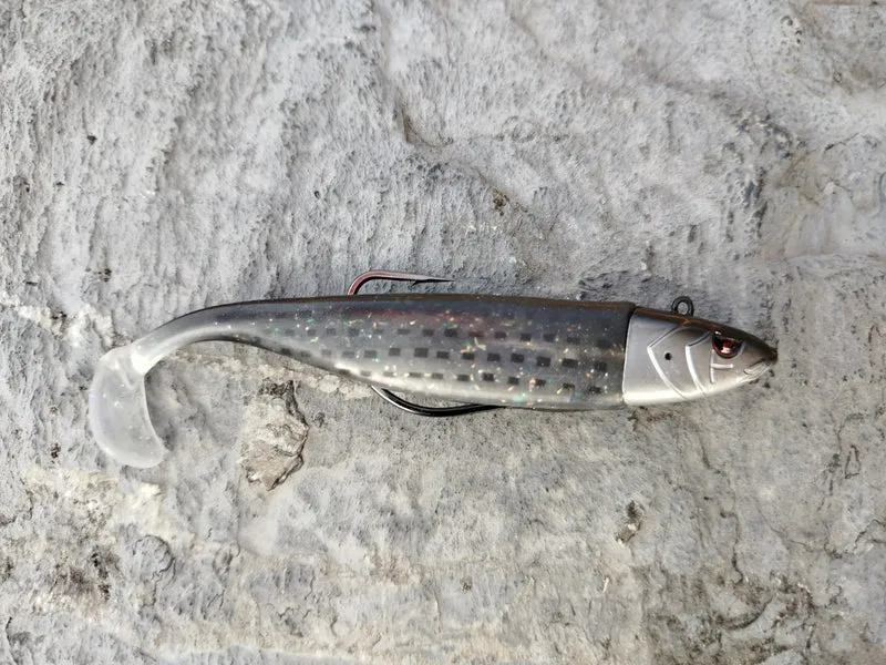 Waylander - Mean Minnow x3 Soft Plastic with Jighead (Lead Free) 27g