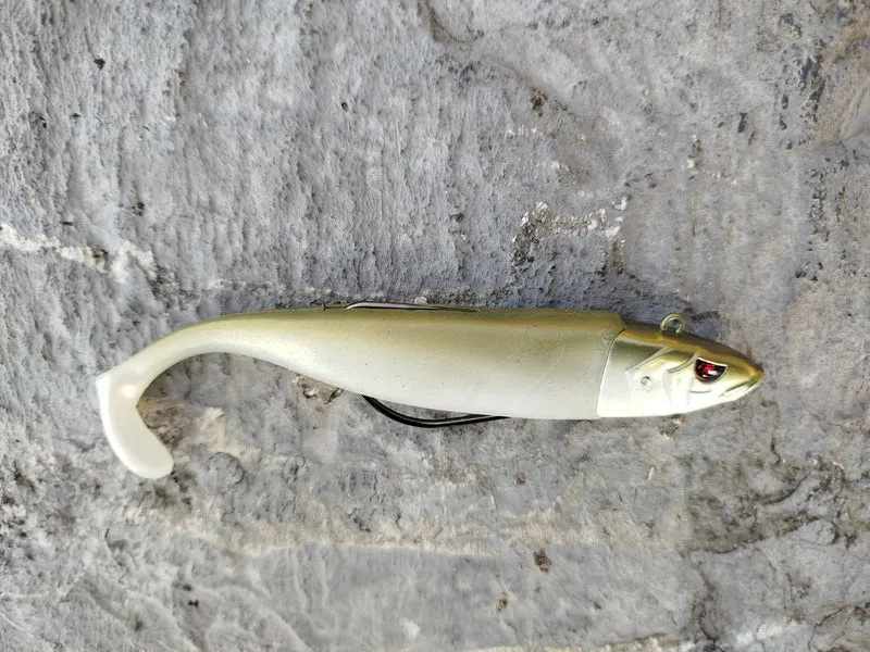 Waylander - Mean Minnow x3 Soft Plastic with Jighead (Lead Free) 27g