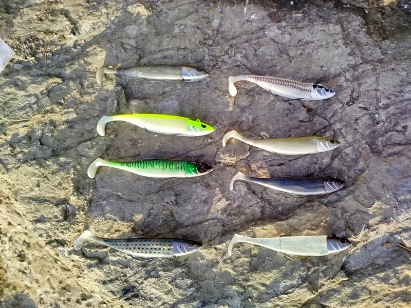 Waylander - Mean Minnow x3 Soft Plastic with Jighead (Lead Free) 27g