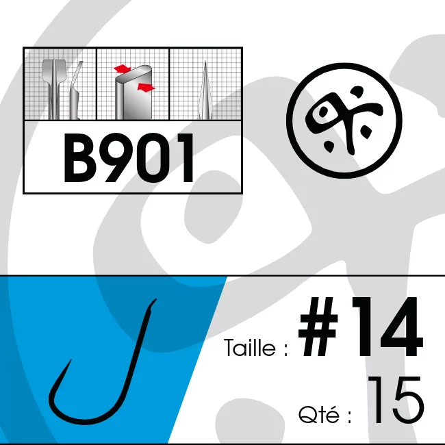 Hameçon NATIVE B901 (qté 15)