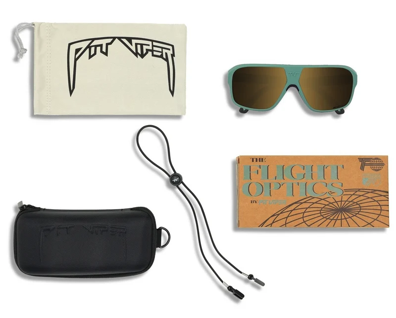 LUNETTES PIT VIPER THE COUNTRY CLUB flight optics polarized gold