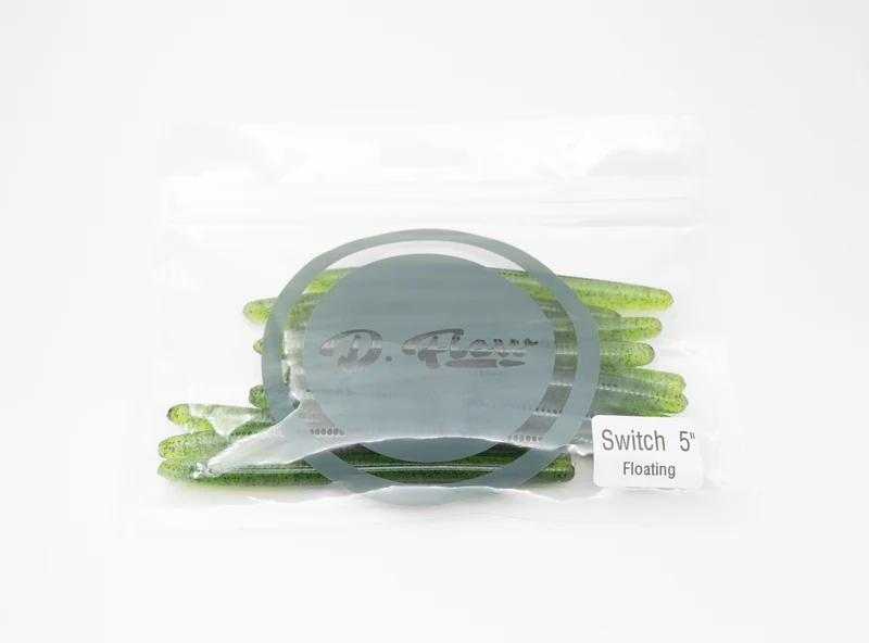LEURRE WORM D-FLOW SWITCH 5" Floating #watermelon