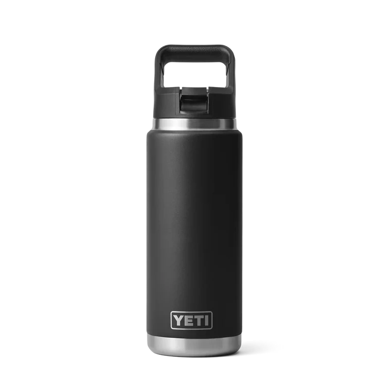 BOUTEILLE YETI RAMBLER 26OZ (760ml) STRAW bouchon paille (NOIR)