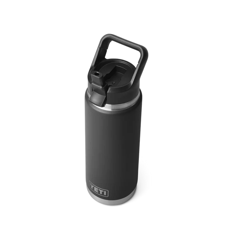 BOUTEILLE YETI RAMBLER 26OZ (760ml) STRAW bouchon paille (NOIR)