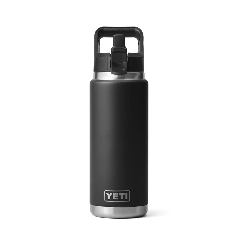 BOUTEILLE YETI RAMBLER 26OZ (760ml) STRAW bouchon paille (NOIR)