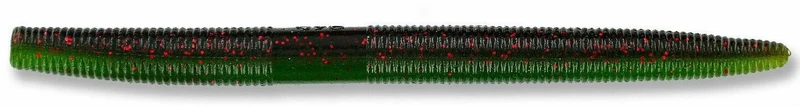 LEURRE GARY YAMAMOTO Senko 7" #925 GREEN PUMPKIN W/ RED FLAKE W/ FADING WATERMELON LAMINATE