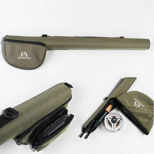 Étui de transport Cordura pour canne à mouche avec moulinet monté