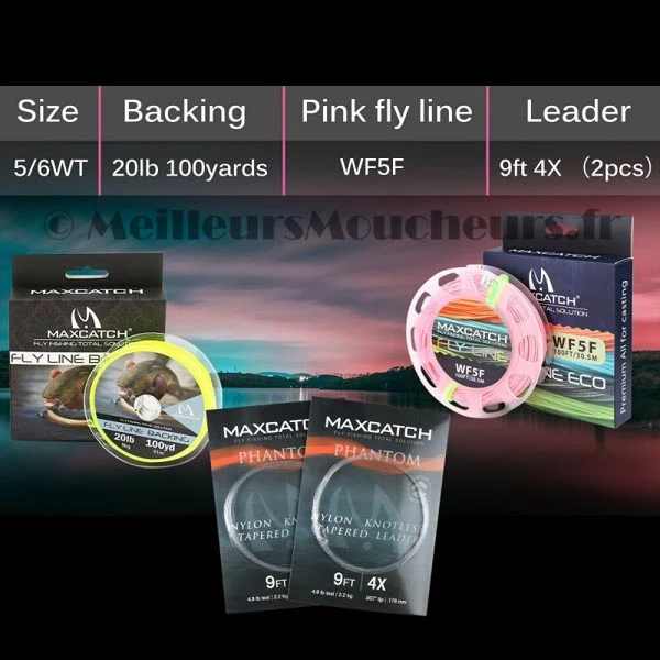 COMBO/KIT MAXCATCH ELEGANT 9' #5 IM7 ECO