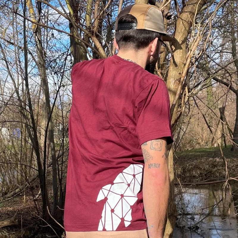 T-shirt pour carpistes - Bordeaux